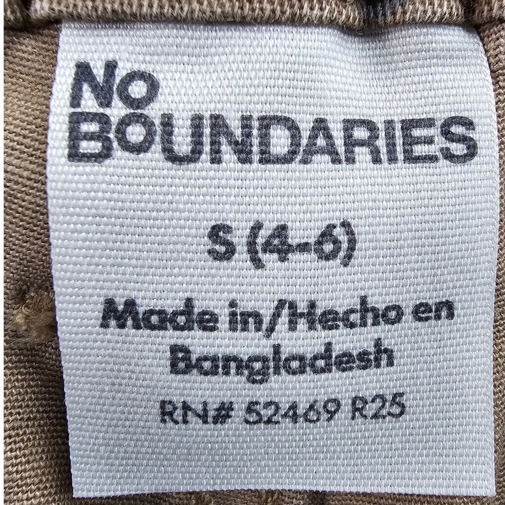 No Boundaries Pants Women's S Green CamouflageStretch Workwear Elastic Waistband - Picture 7 of 11